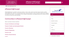 Desktop Screenshot of eresearch.ozyegin.edu.tr
