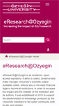 Mobile Screenshot of eresearch.ozyegin.edu.tr